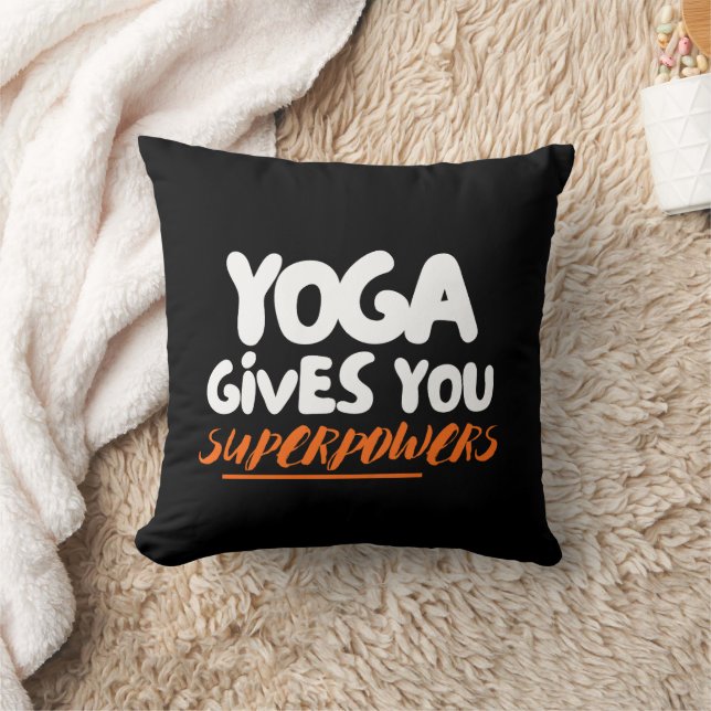 Cojín Decorativo El yoga te da superpoderes (Manta)
