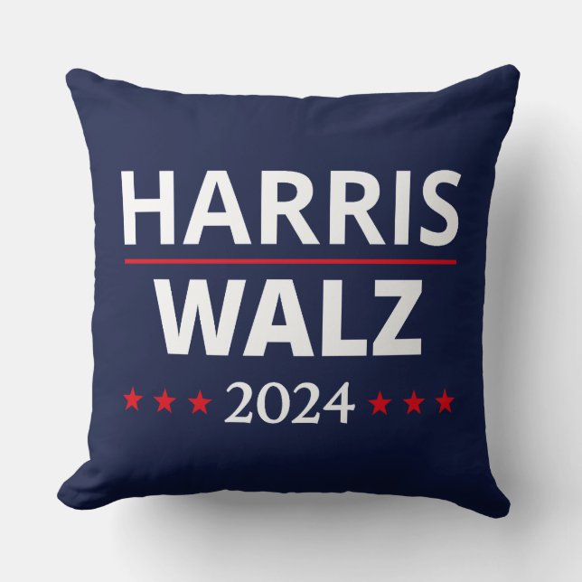 Cojín Decorativo Elecciones Harris Walz 2024 III (Anverso)