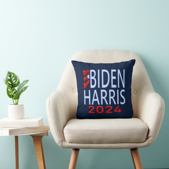 Cojín Decorativo Elecciones presidenciales de Biden Harris 2024 (Silla)