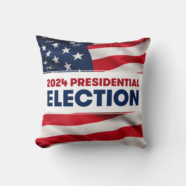 Cojín Decorativo Elecciones presidenciales de Estados Unidos 2024 (Anverso)