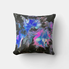 Cojín Decorativo Electric Bloom Abstract Throw Pillow