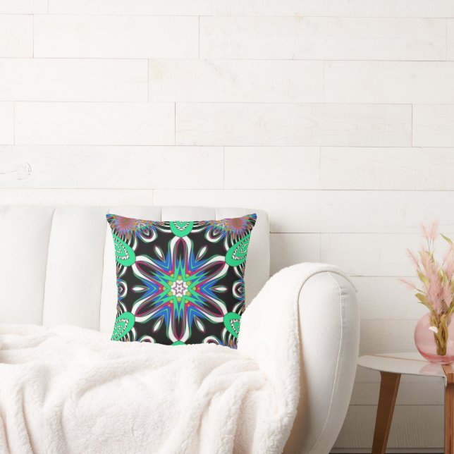 Cojín Decorativo Electric Bloom Mandala (Sofá)