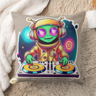 Cojín Decorativo "Electro-Extraterrestre Jam"