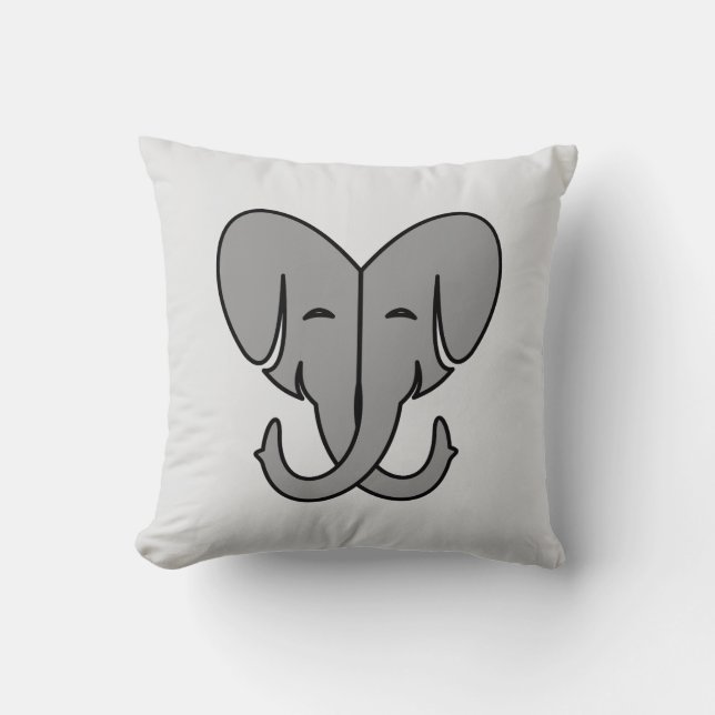 Cojín Decorativo Elefante (Anverso)