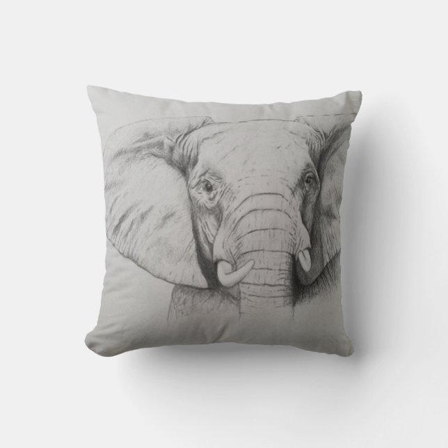 Cojín Decorativo Elefante 2011 (Anverso)