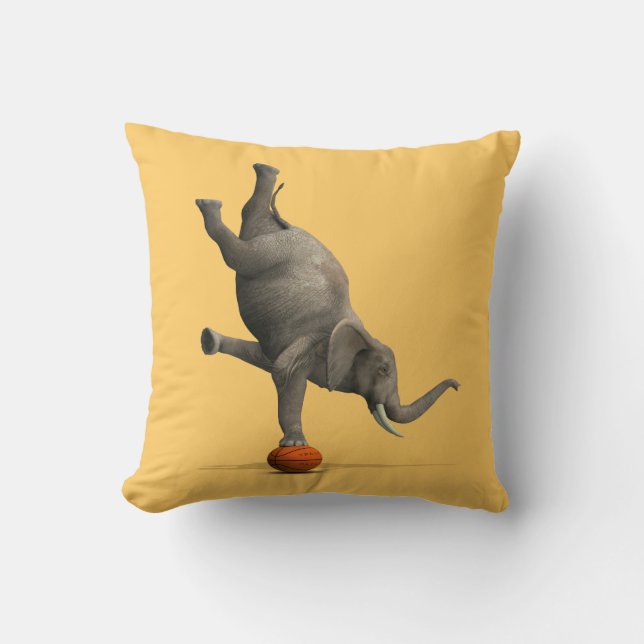 Cojín Decorativo Elefante artístico (Anverso)