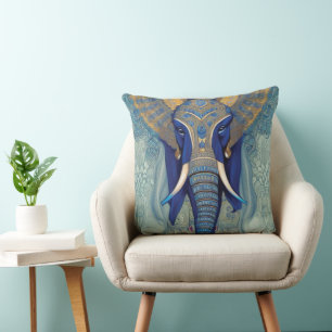 Cojín decorativo Elefante Azul