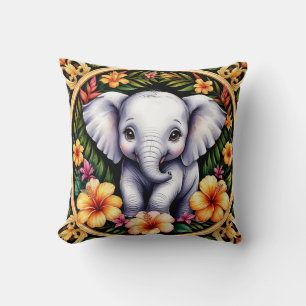 Cojín Decorativo Elefante bebé adorable