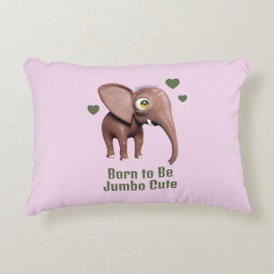Cojín Decorativo Elefante bebé lindo personalizado nacido para ser