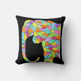 Cojín Decorativo Elefante colorido