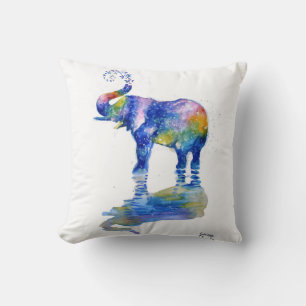 Cojín Decorativo Elefante colorido lindo