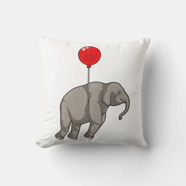 Cojín Decorativo Elefante con globo (Anverso)