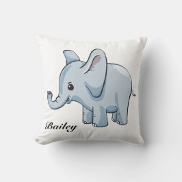 Cojín Decorativo Elefante de bebé personalizado