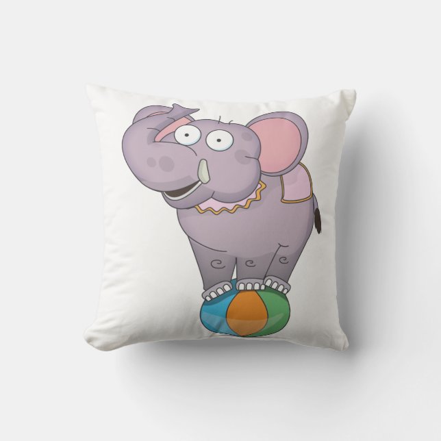 Cojín Decorativo Elefante de circo (Anverso)