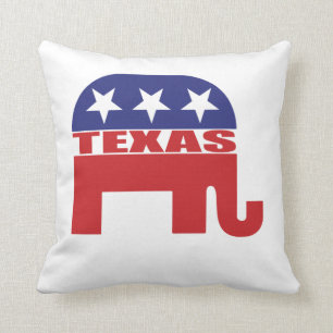 Cojín Decorativo Elefante del republicano de Tejas