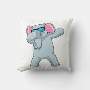 Cojín Decorativo Elefante en Dab de baile Hip Hop
