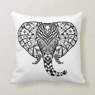 Cojín Decorativo Elefante étnico del modelo