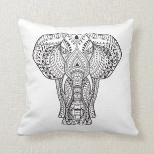Cojín Decorativo Elefante indio étnico
