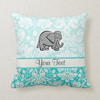 Cojín Decorativo Elefante lindo; trullo