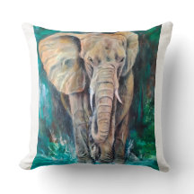 Elefante  Realista, Acuarela