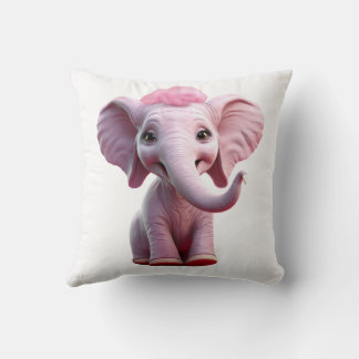 Cojín Decorativo Elefante Rosa Barbie