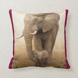 Cojín Decorativo Elefante-vaca y becerro de #14-Afican