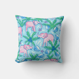 Cojín Decorativo Elefante verde verde azul