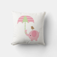 Elefante verde y rosa dulce