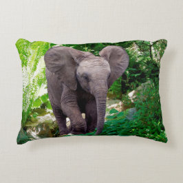 Cojín Decorativo Elefante y jungla