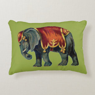Cojín Decorativo Elefante y Oso de Circo para la Habitación del Beb