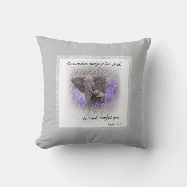 Cojín Decorativo Elefantes (Anverso)