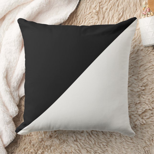 Cojín Decorativo Elegancia Blanco Negro (Manta)