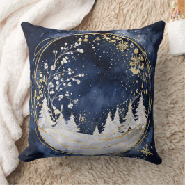 Cojín Decorativo Elegancia de invierno celestial