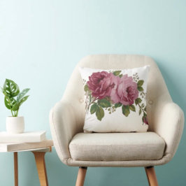 Cojín Decorativo Elegancia de Rosa Rosa 