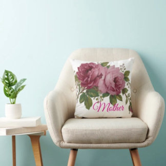 Cojín Decorativo Elegancia de Rosa Rosa