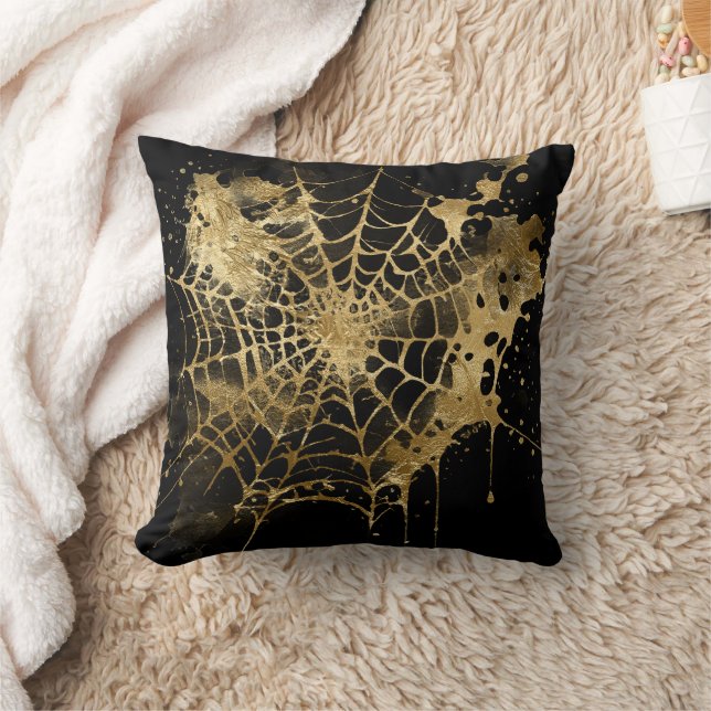 Cojín Decorativo Elegancia de Spiderweb | Espeluznante Hermosa Cobw (Manta)