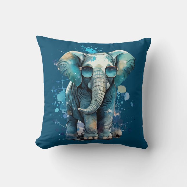 Cojín Decorativo Elegancia elefante (Anverso)