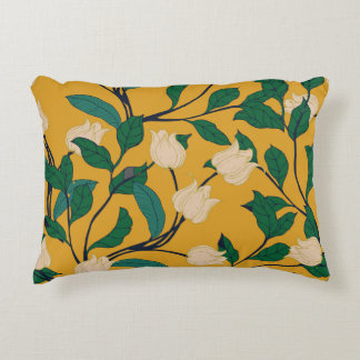 Cojín Decorativo Elegancia Floral: Patrón de Leafy Vintage.