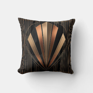 Cojín Decorativo Elegancia geométrica metálica Art Deco