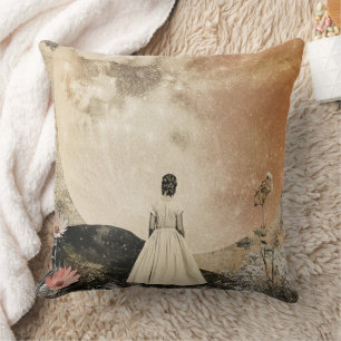 Cojín Decorativo Elegancia iluminada por luna - Vista posterior de 