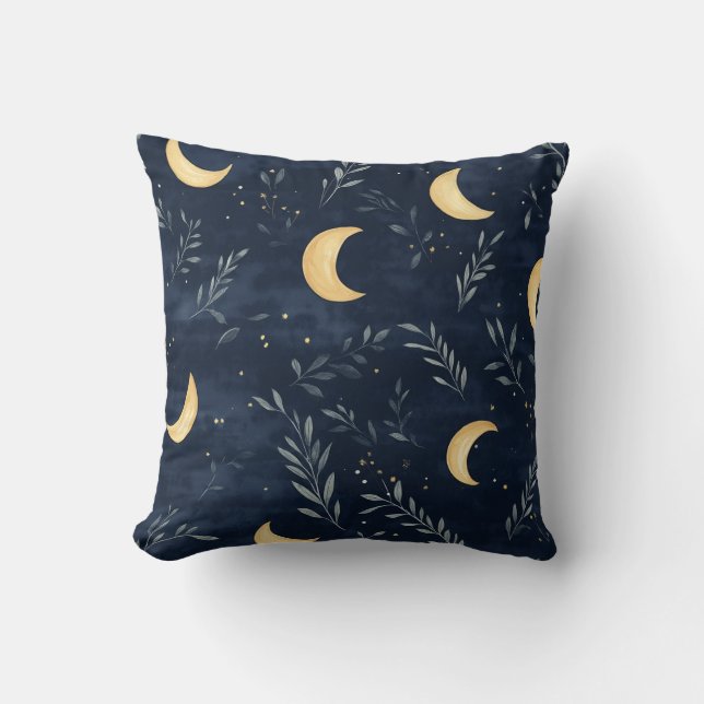 Cojín decorativo Elegancia iluminado por luna (Anverso)