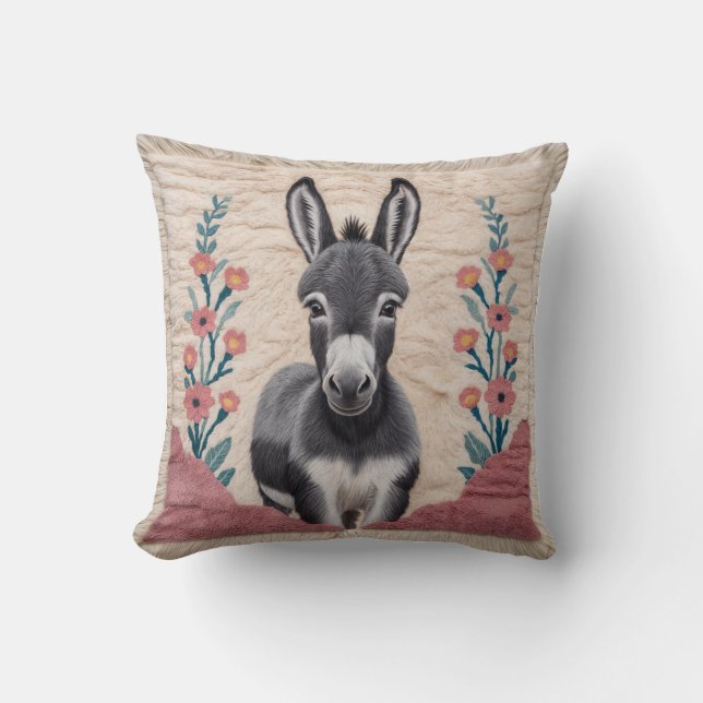Cojín Decorativo Elegancia marroquí: Donkey Kilim Pillow (Anverso)