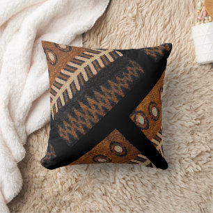 Cojín Decorativo Elegancia Tribal • Alfombra Afrocentrica de Vivien