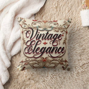 Cojín Decorativo "Elegancia Vintage de Lujo" "