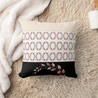 Cojín Decorativo Elegant Black Cream And Clay