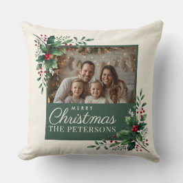 Cojín Decorativo Elegant Botanical Photo Christmas Pillow