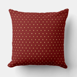 Cojín Decorativo Elegant Burgundy & Gold Christmas Pillow – Luxury 
