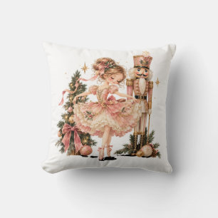 Cojín Decorativo Elegant Christmas Ballerina & Nutcracker Throw Pil
