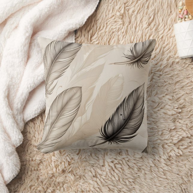 Cojín Decorativo Elegant Feathers Pillow (Manta)