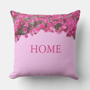 Cojín Decorativo Elegant Home Flores Tropicales sobre Rosa